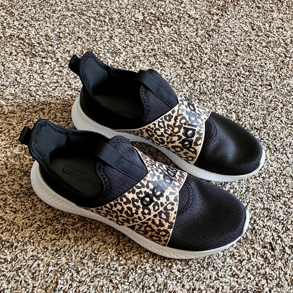 Adidas Women's Puremotion Adapt Running Shoe with Cheetah Strap